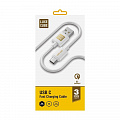 Кабель Luxe Cube USB-USB Type C, 3А, 1м, белый (8889998698469)