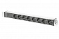 Блок розеток DIGITUS 1U, 8xSchuko, 10A, 250V, запобіжник, вилка C14 - фото 1