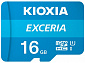 MicroSDHC   16GB UHS-I Class 10 Kioxia Exceria R100MB/s (LMEX1L016GG2) + SD-адаптер - фото 1