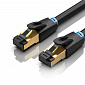Патч-корд Vention CAT 8 SFTP Ethernet, 1.5 m, Black (IKABG) - фото 1