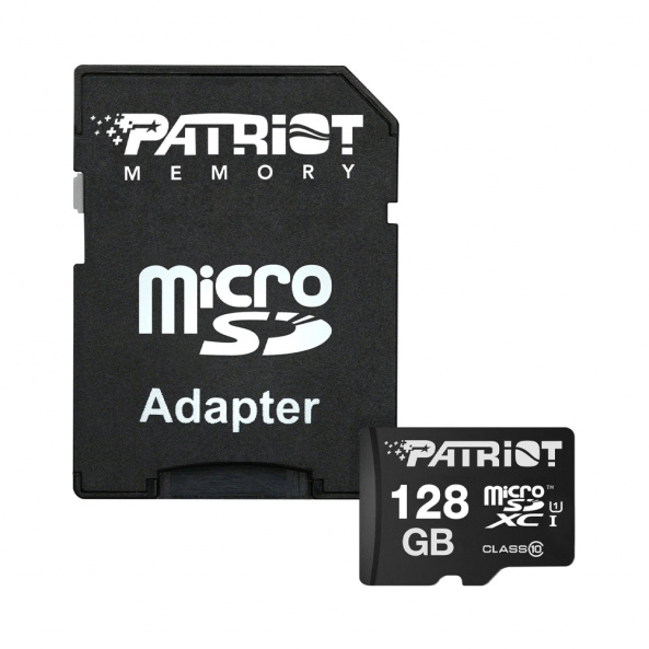 Карта памяти  MicroSDXC 128GB UHS-I Class 10 Patriot LX + SD-adapter (PSF128GMCSDXC10) - фото 2