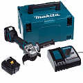 Шлифмашина угловая Makita DGA504RTJ, аккумуляторная, 18 В, 5 Ач, 8500 об/мин, 125 мм, 2.3 кг