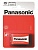 Батарейка Panasonic RED ZINK вугільно-цинкова 6F22( 6R61, 1604) блістер, 1 шт.