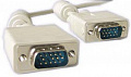 Кабель VGA Cablexpert HD15M/HD15M (CC-PPVGA-5M) с 2-мя фер. Кольцами, бежевый, 5м