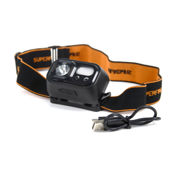 Налобний ліхтар HL23-S, що перезаряджається, з датчиком руху і потужністю 5 Вт - фото 2