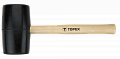 Киянка резиновая TOPEX d 72 мм, 900 г, рукоятка деревянная