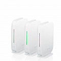 Комплект из трёх Mesh Wi-Fi маршрутизаторов ZYXEL M1 (WSM20-EU0301F) (AX1800, WiFi6, 1xWAN GE, 3xLAN GE, Amazon Alexa, 3 шт)