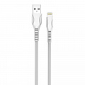Кабель ColorWay USB-Lightning (line-drawing), 2.4А, 1м, White (CW-CBUL027-WH)