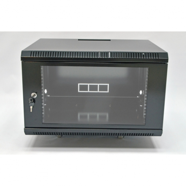 Шкаф серверный CMS 6U 600 х 500 х 373 UA-MGSWA65B для сетевого оборудования - фото 2