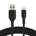 Кабель Belkin USB-A - Lightning, BRAIDED, 2m, black